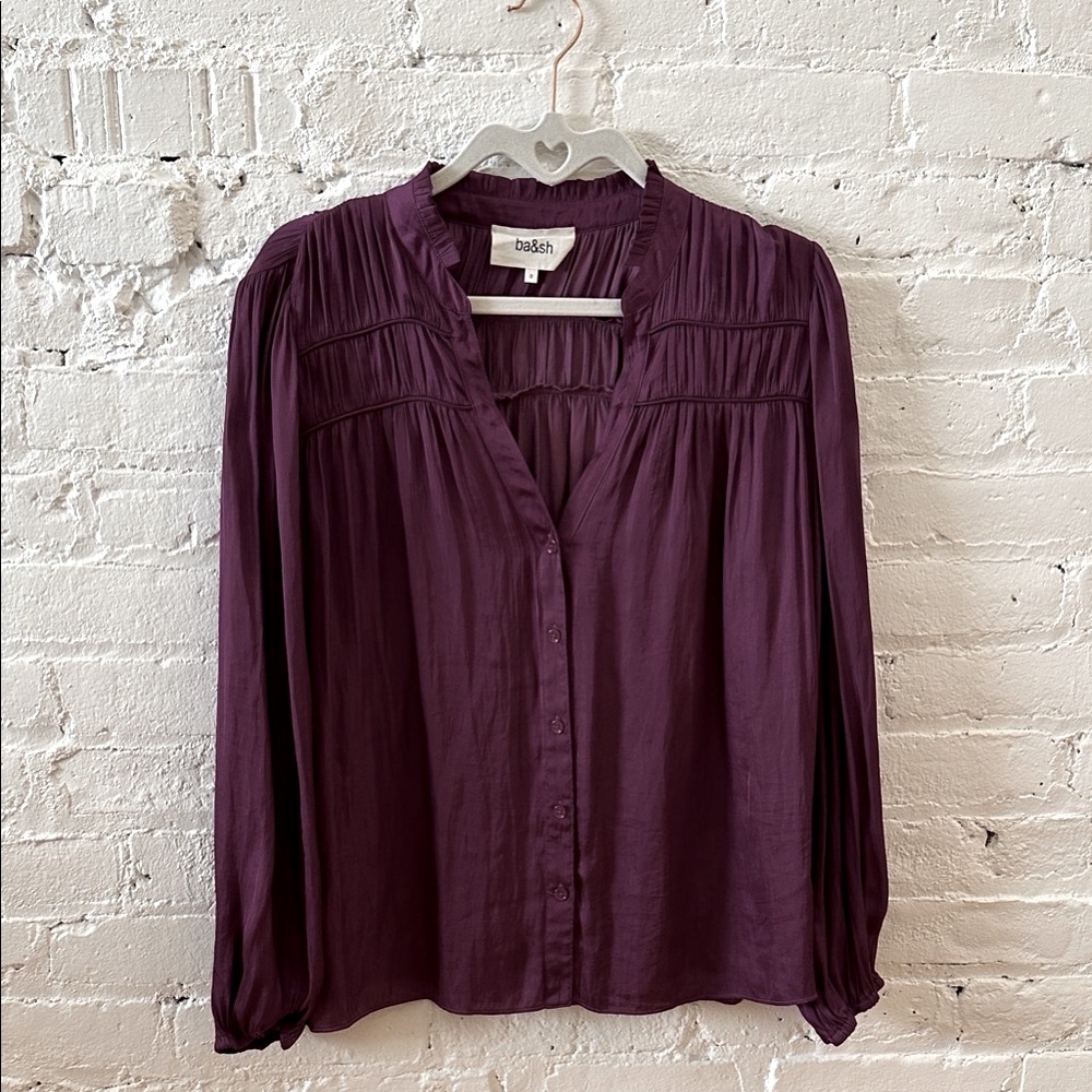 Ba&sh Deep Purple Blouse